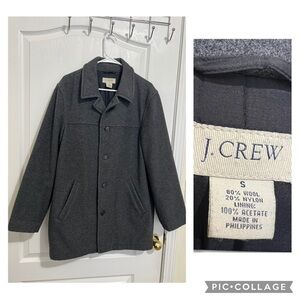 J.Crew Men's Gray Wool Blend Coat size S